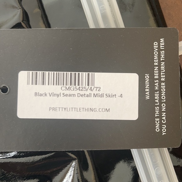 Vinyl seam detail midi skirt - Picture 7 of 7